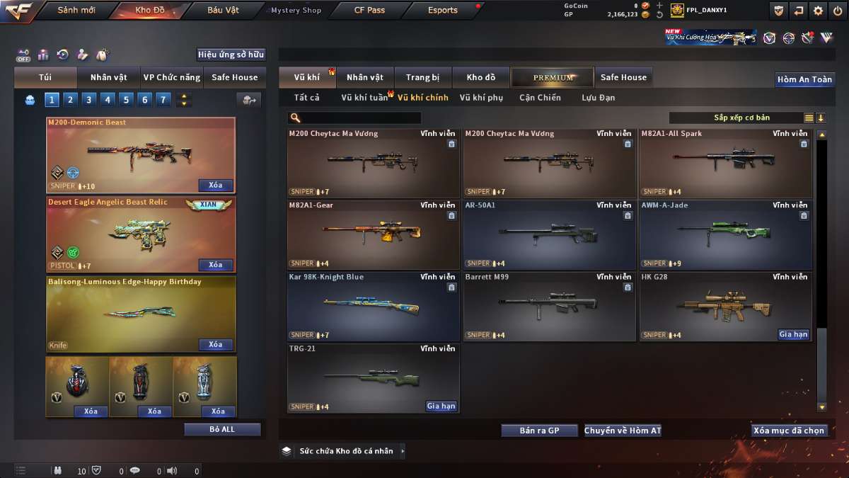 shop acc cf uy tin gia re